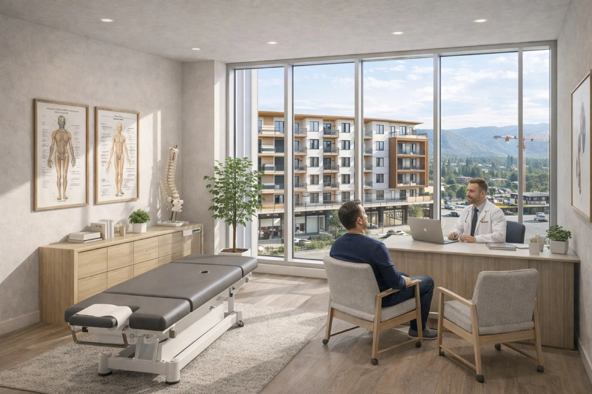 Medical building interior